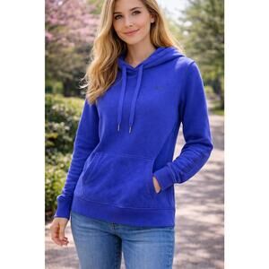 Under Armour Blue Pullover Hoodie Women’s Medium Athletic Hooded Sweatshirt